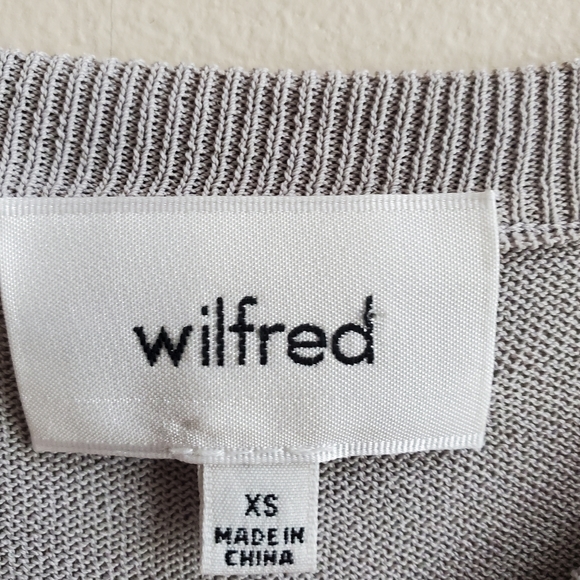 Wilfred gray lightweight sleeveless sweater Xsmall - Picture 6 of 8